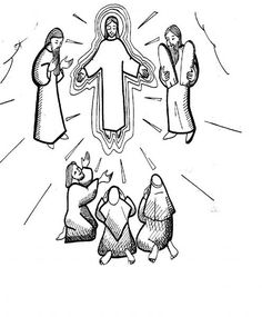 dessin représentant la Transfiguration