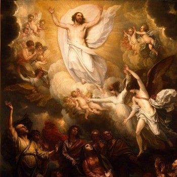 tableau représentant l'ascencion du Christ