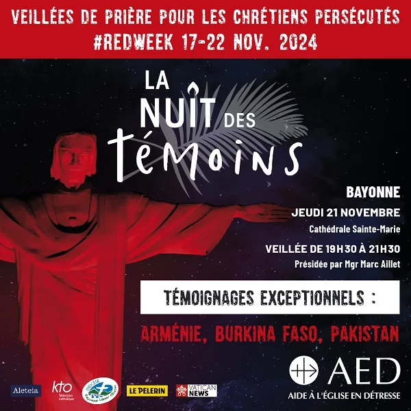 Affiche qui annonce la nuit des témoins